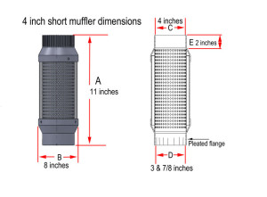 4-inch-short-muffler-dimensions
